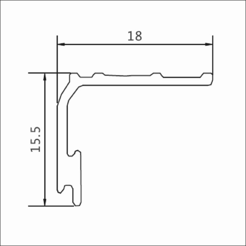 Нижний ходовой профиль DTC TRACK-PRO CF L=6м (CFDGВ)
