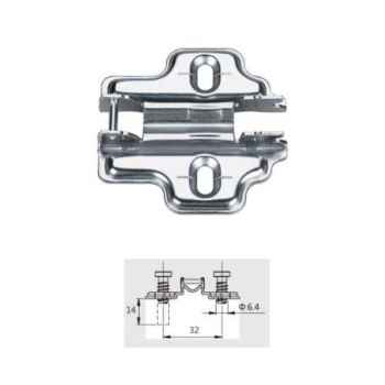 Монтажная планка H=0 DTC PIVOT-STAR Snap-On с евровинтами (81H02AQ)