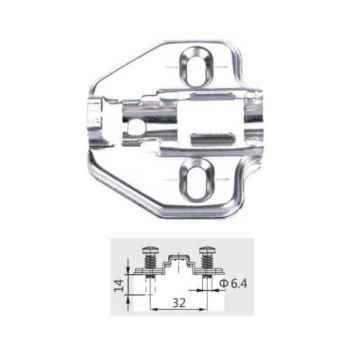 Монтажная планка H=0 DTC PIVOT-PRO Click-On (с евровинтами) (89H02AQ)