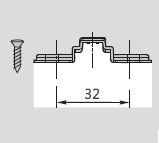Монтажная планка H=4 DTC STANDART Slide-On (H40AZ)