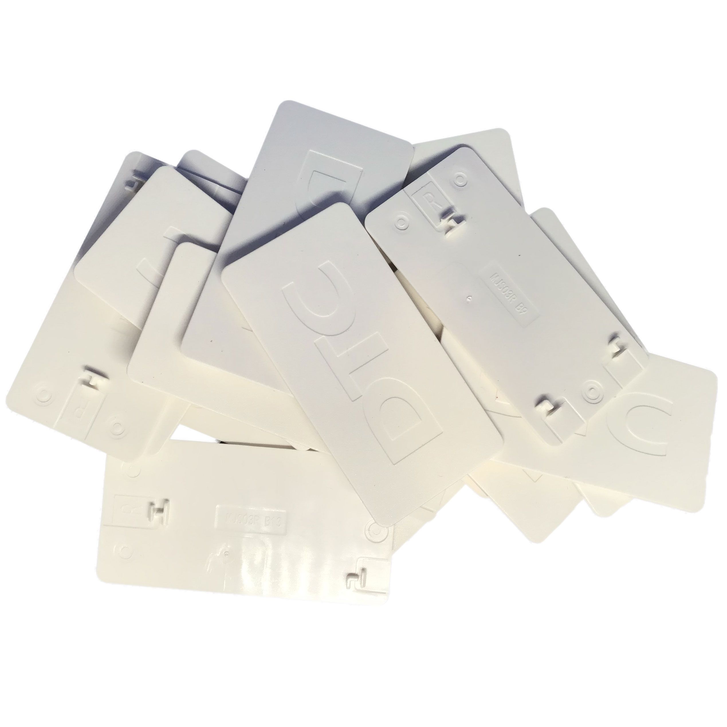 Заглушки для боковин DTC Dragon Box левая + правая, белые (MJS03, H03)