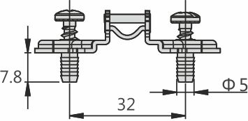 Монтажная планка H=2 DTC PIVOT-STAR Snap-On с дюбелями 5х7,8 (81H21AQ)