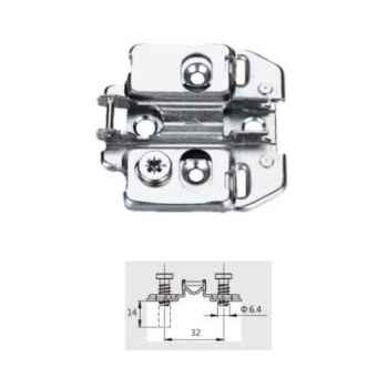 Монтажная планка H=0 DTC PIVOT-STAR Snap-On с евровинтами 3D (81T02TQ)