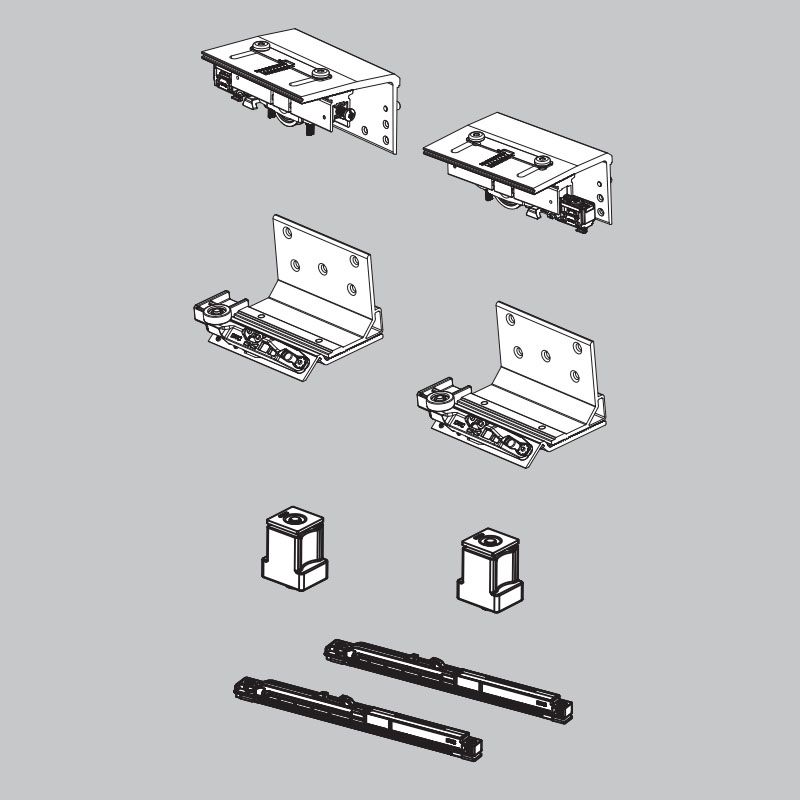 К-т DTC TRACK-PRO GT для 2-х дверей (внеш.+внутр.) 50-80кг (GT1850HD)