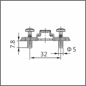 Монтажная планка H=0 DTC PIVOT-PRO Click-On 3D с дюбелями 5x7,8 (89T01TQ)