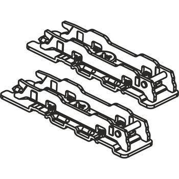 Монтажная планка под верхнюю петлю 3D (2 шт.)  для TOP STAY ST (SQ00YQ)