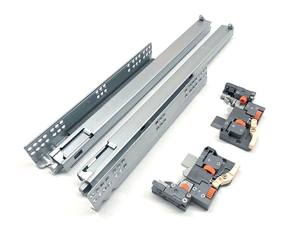 Направляющие 350мм 40кг ПВ скр.монт зам 3D 16-19мм DTC (TS80350H)