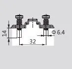 Монтажная планка H=0 DTC STANDART Click-On c евровинтами (H02AQ)