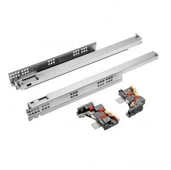 Направляющие 500мм 40кг ПВ скр.монт зам 3D Push DTC (TF10500H)