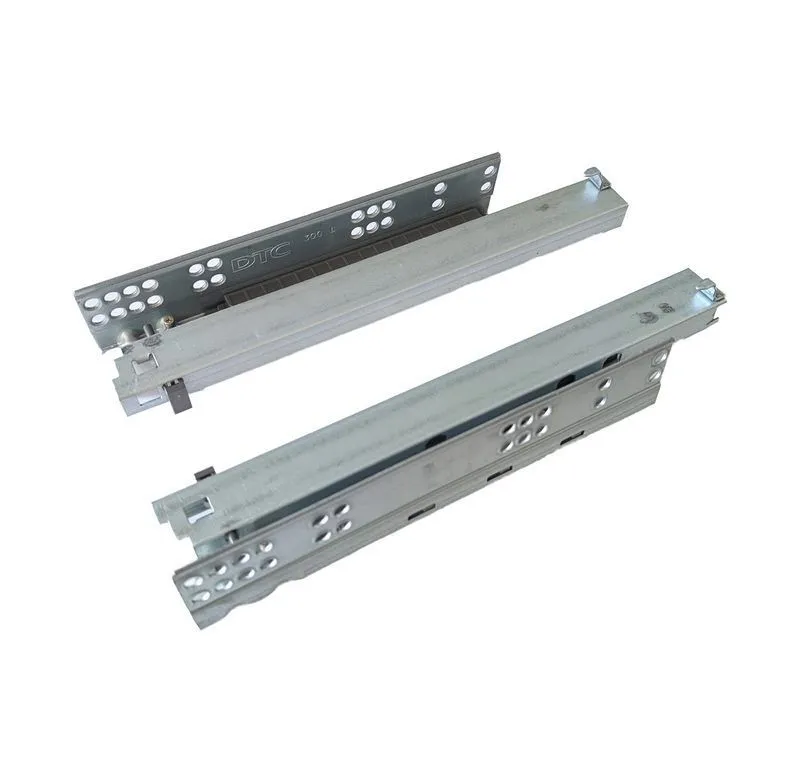 Направляющие 600мм 25кг ПВ скр.монт фикс Push DTC (F10E600H)