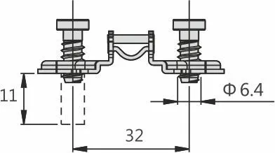 Монтажная планка H=4 DTC PIVOT-STAR Snap-On с евровинтами (81H42AQ)