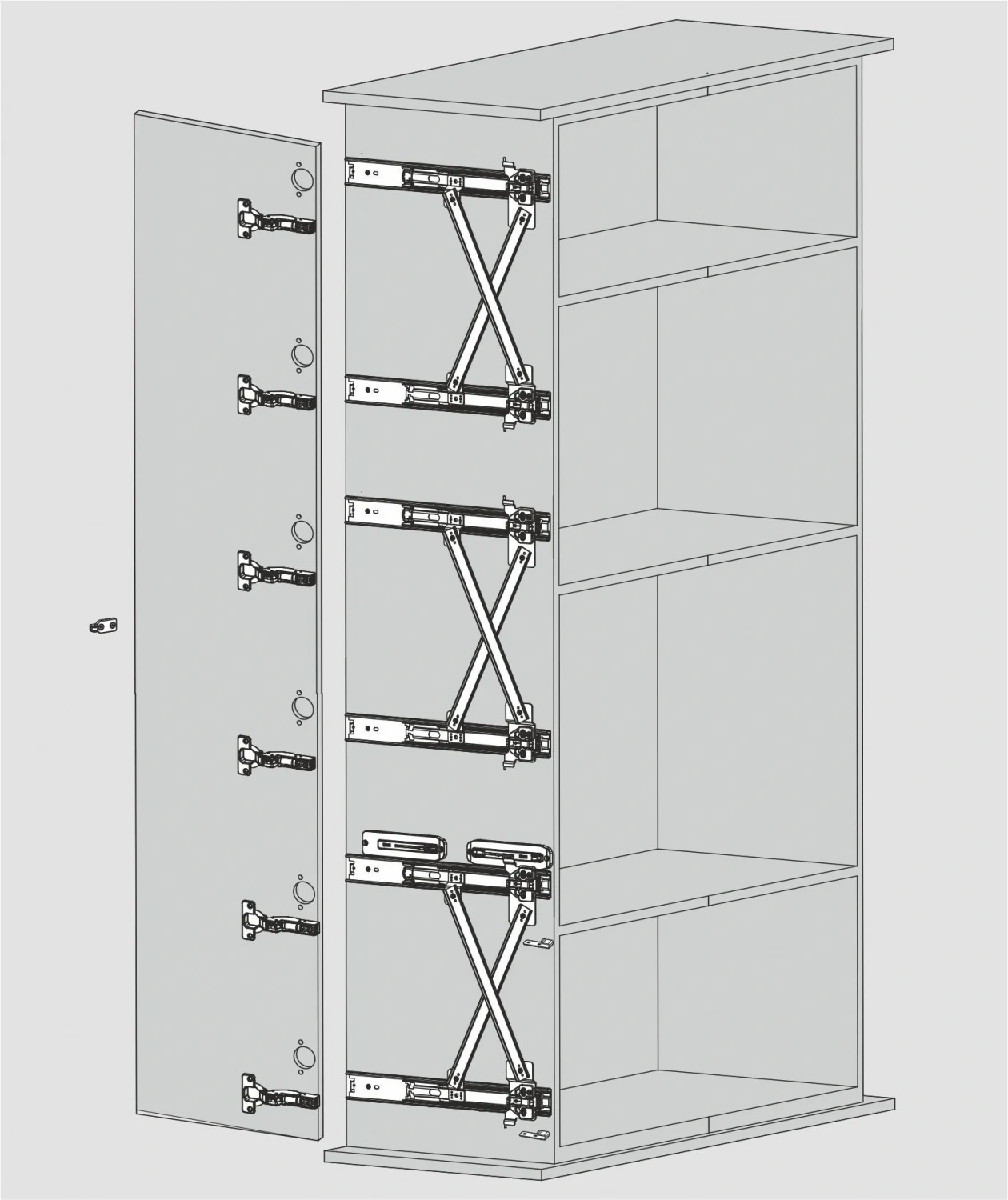 Комплект DTC TRACK-PRO R01 W=400мм тройной H=1600-2700 F=16-30мм 30кг (R014003H)